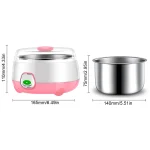 1L Yogurt Maker with Stainless Steel Container Electric Yogurt Maker with Constant Temperature Control for Homemade Yogurt Natto - Image 6