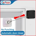 Automatic Door Closer – Punch-Free Sliding Latch No Drilling