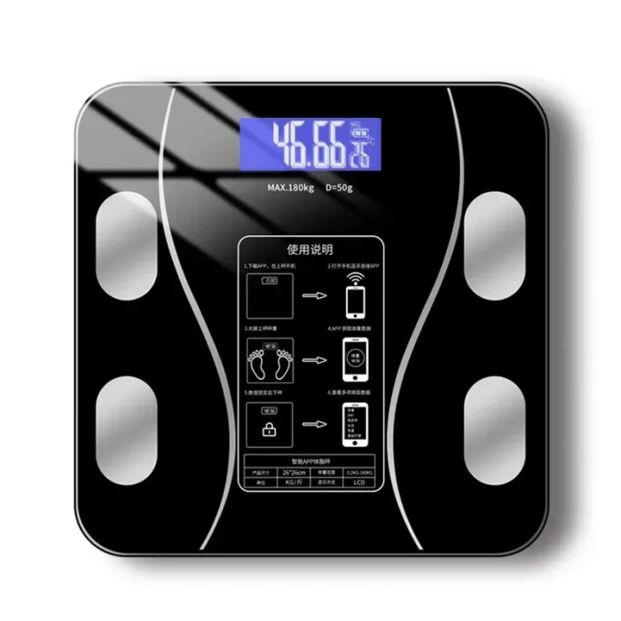 1Pcs USB Smart Body Fat Scale Rechargeable Digital Scale - Image 2