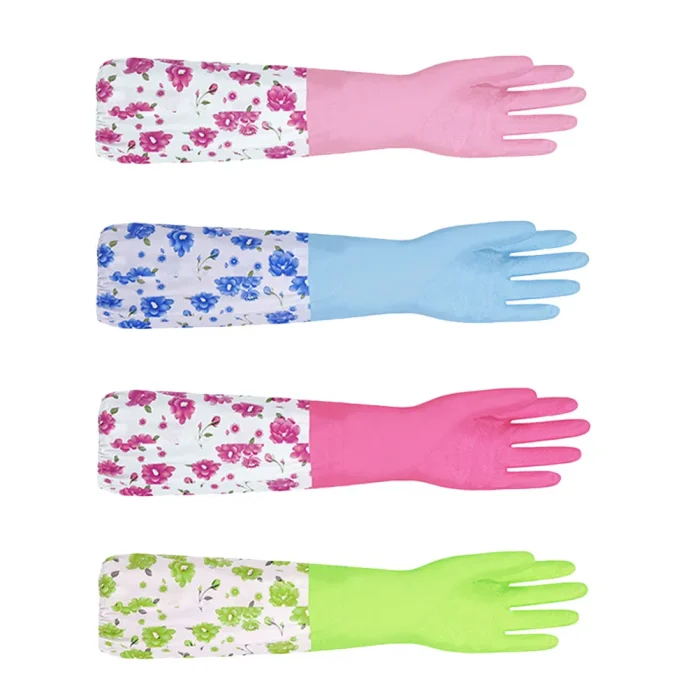 2PCS Waterproof Kitchen Gloves | Thickened Rubber - Image 5