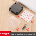 Automatic Door Closer – Punch-Free Sliding Latch No Drilling - Image 12