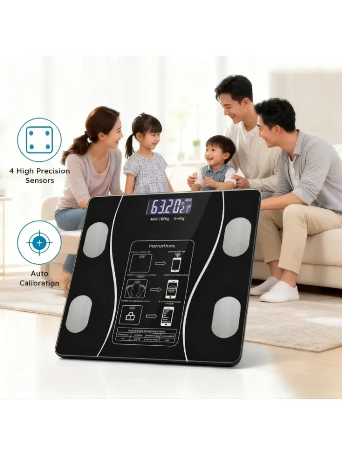 1Pcs USB Smart Body Fat Scale Rechargeable Digital Scale - Image 7