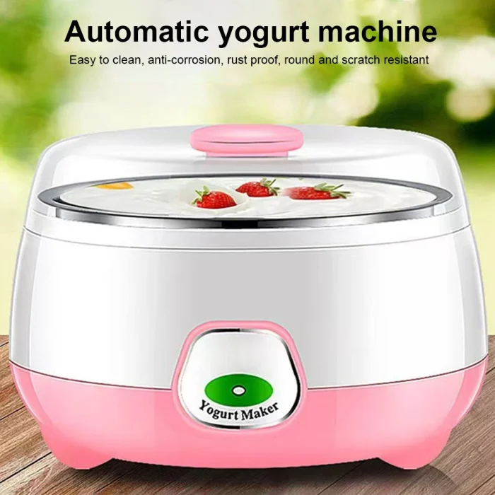 1L Yogurt Maker with Stainless Steel Container Electric Yogurt Maker with Constant Temperature Control for Homemade Yogurt Natto - Image 4