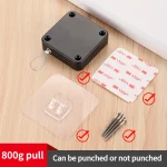 Automatic Door Closer – Punch-Free Sliding Latch No Drilling - Image 8
