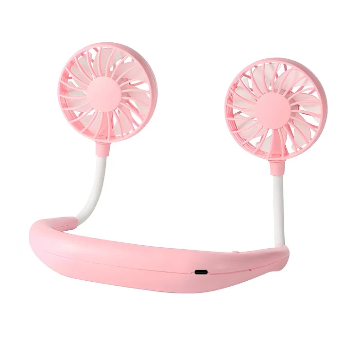 Neck Fan Rechargeable 1200mAh 3 Speeds Hands Free - Image 12