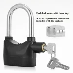 # Motorcycle Bike Alarm Lock – Waterproof Anti-Theft Security Padlock