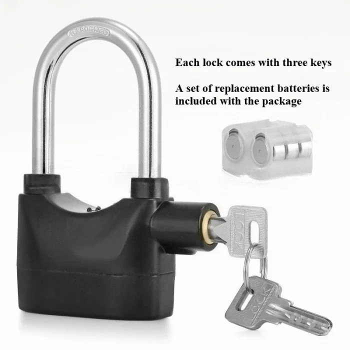 # Motorcycle Bike Alarm Lock – Waterproof Anti-Theft Security Padlock - Image 1