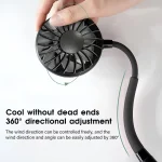 Neck Fan Rechargeable 1200mAh 3 Speeds Hands Free - Image 5
