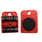 5Pcs Heavy Duty Furniture Lifter Mover Roller with Wheel Bar - Image 8
