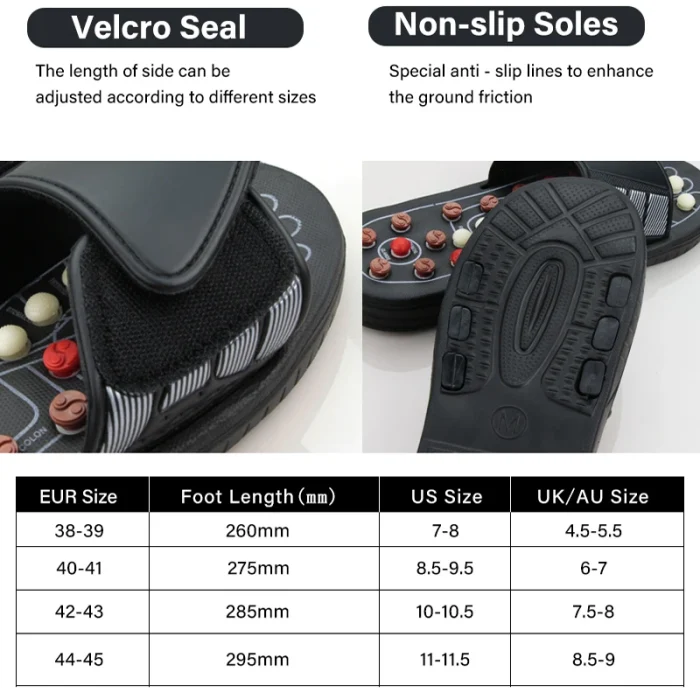 Acupressure Foot Massager Plantar Fasciitis Relief Acupoint Reflexology Stimulation Massage Sandals Slippers Shoes - Image 6