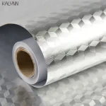 Gold Self Adhesive Wallpaper Metal Look Kitchen Oil Waterproof Contact Paper Peel and Stick DIY Decor Shelf Liner Sticker  1-10M - Image 5