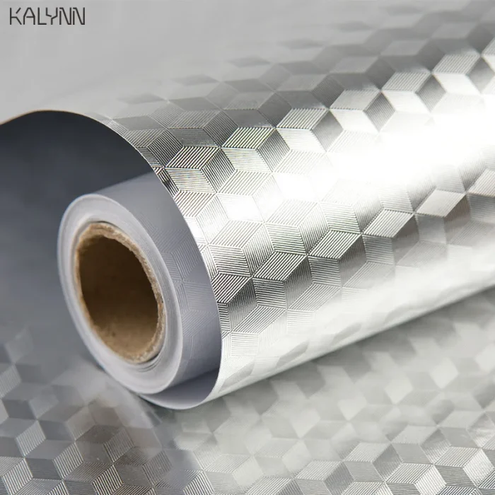 Gold Self Adhesive Wallpaper Metal Look Kitchen Oil Waterproof Contact Paper Peel and Stick DIY Decor Shelf Liner Sticker  1-10M - Image 5
