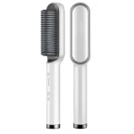 Hair Straightener Brush Hot Comb Ionic Straightening Brush with Anti Scald Fast Ceramic Heating Portable Hot Straightening Comb - Image 8
