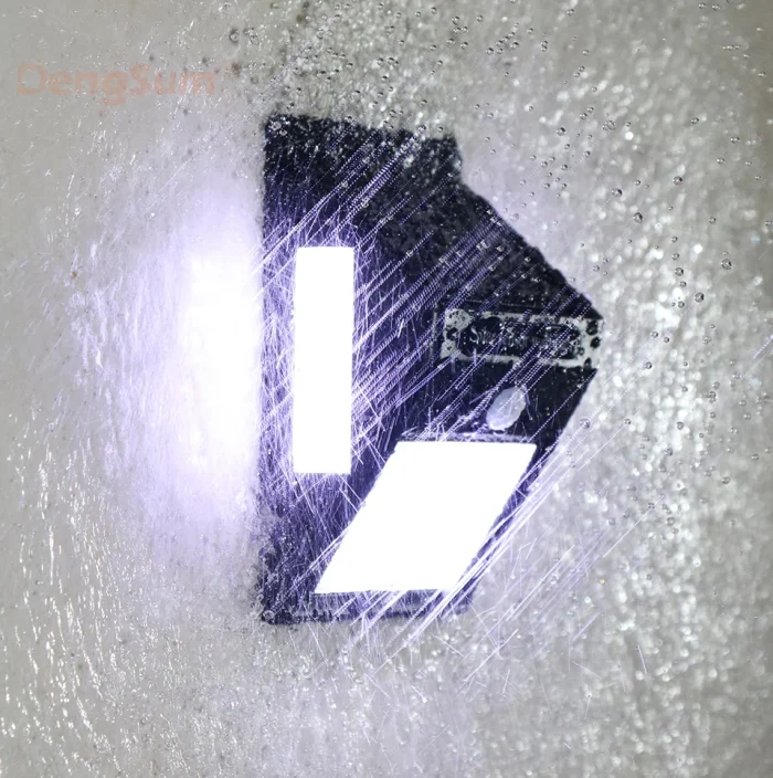 PIR Motion Sensor 100LED Sunlight Control 3 Sided Solar Energy Street Light Yard Path Home Garden Solar Power Lamp Wall Light - Image 4