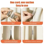 15 Pairs Magnetic Curtain Clips Detachable Strong Drapery Weights No-Sew Curtain Closure Buttons for Room Darkening - Image 6