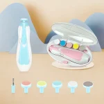 Manicure Suit Portable Grinder Electric Anti-scratch Six-in-one Multi-head Baby Nail Children Anti-meat Nail Clipping