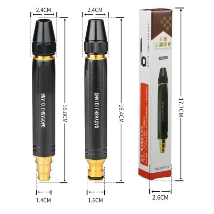 High-Pressure Water Gun Household Car Wash Water Black Car Wash Nozzle Diamond Water Watering Pipe Car Wash Gun - Image 4