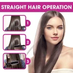 New Dual-Purpose Heated Straightening And Curling Comb With Negative Ions That Won’T Damage Your Hair Hair Straightenercomb - Image 2