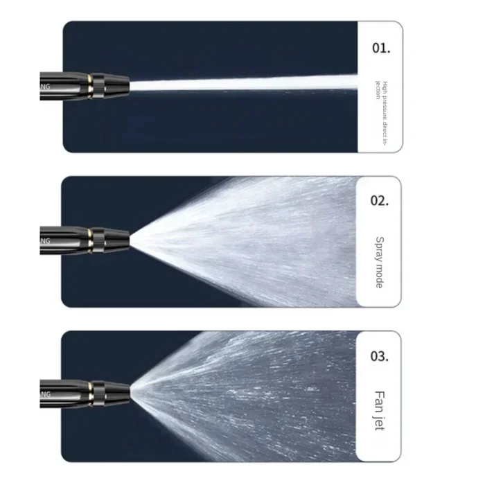 High-Pressure Water Gun Household Car Wash Water Black Car Wash Nozzle Diamond Water Watering Pipe Car Wash Gun - Image 5