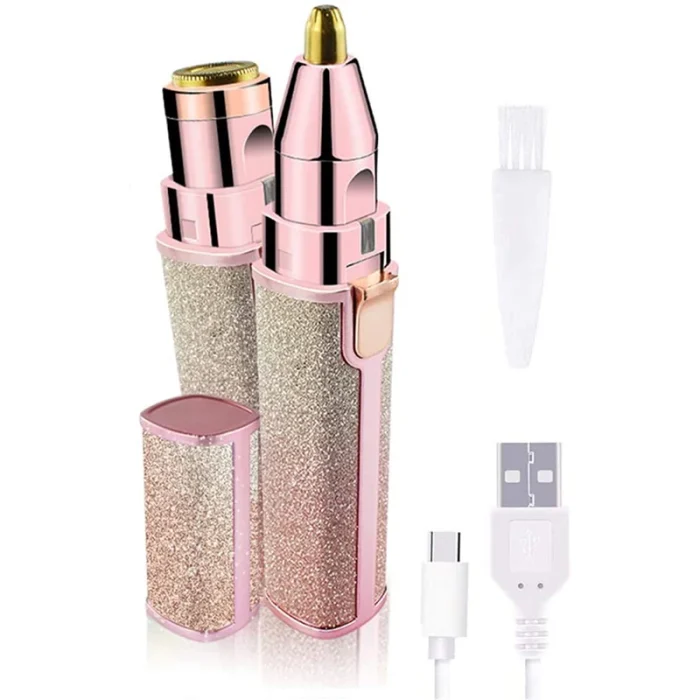 2-in-1 Portable Electric Women’s Shaver & Eyebrow Trimmer - Image 6