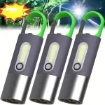 Portable COB Keychain Flashlight – USB Rechargeable Mini LED Work Light - Image 2