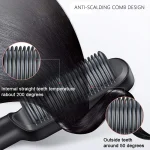New Dual-Purpose Heated Straightening And Curling Comb With Negative Ions That Won’T Damage Your Hair Hair Straightenercomb - Image 4