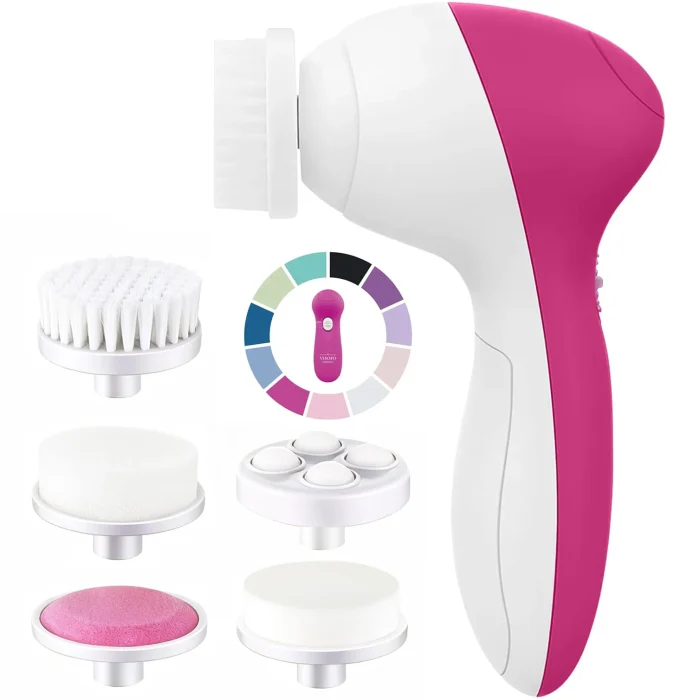 Electric 5-in-1 Facial Cleansing Brush, Multi-functional Rotating Massage Pore Cleansing Beauty Device Pore Cleaner - Image 10