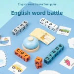 Alphabet Letter Blocks Word Spelling Game – Montessori Phonics Educational Toy