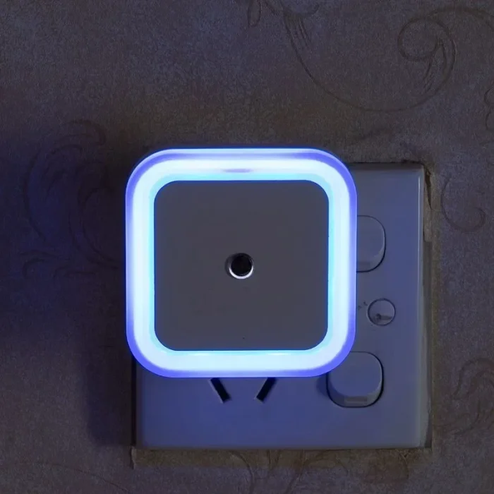 1-4pcs LED Wireless Sensor Night Light – Mini Square Automatic Light with EU/US Plug - Image 7