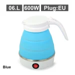 Mini foldable electric kettle 0.6L portable electric kettle household travel water heater silicone compression 110V-220V - Image 7