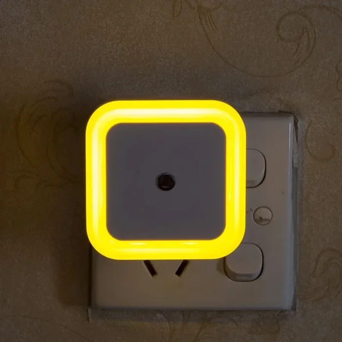 1-4pcs LED Wireless Sensor Night Light – Mini Square Automatic Light with EU/US Plug - Image 10
