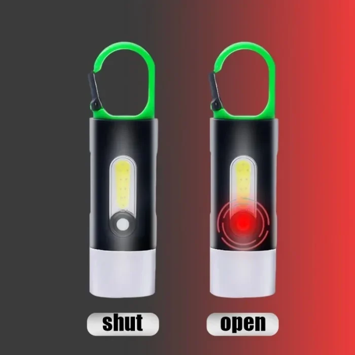 Portable COB Keychain Flashlight – USB Rechargeable Mini LED Work Light - Image 5