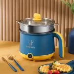 Electric Mini Hot Pot 1.8L 600W Non Stick 2 Levels Adjustable Stainless Steel Electric Pot Electric Cooker Rapid Noodles Cooker - Image 9