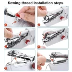Portable Mini Sewing Machine Handheld Electric Sewing Machine With Bobbin Suitable for Needlework and Manual Work Hand Home DIY - Image 6