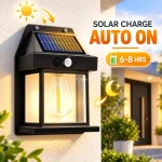 Waterproof Solar Outdoor Wall Light LED Sensor Lamp for Garden Yard Fence House Patio Pathway and Exterior Home Lighting - Image 5