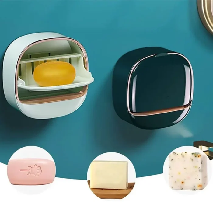 Wall Mounted Soap Dish Waterproof Punch-Free Bathroom Drain Soap Box Wall Mounted Flip Soap Holder Back to products Fashion With Drainage Box Soap Dish Waterproof Punch-Free Bathroom Drain Soap Box Wall Mounted Flip Soap Holder ৳ 340.41 – ৳ 345.33Price range: ৳ 340.41 through ৳ 345.33  Color	 Choose an option Fashion With Drainage Box Soap Dish Waterproof Punch-Free Bathroom Drain Soap Box Wall Mounted Flip Soap Holder quantity 1 Add to cart Buy now Add to compare   Add to wishlist SKU: dae2542gnrvg00cl1pag Category: Baby Care Share: Save Description Additional information Reviews (0) SPECIFICATIONS   Brand Name: NONE  Certification: NONE  Choice: yes  Dish Material: Plastic  High-concerned chemical: None  Origin: Mainland China  Type: Soap Dishes  semi_Choice: yes      Brand New and High Quality Type: Soap Dish Material: ABS Color: White,Light Green,Green Size: 12.1*12.3*5cm(4.76*4.84*1.97in)  Package includes: 1*Waterproof Soap Dish  Feature: 1.If you are used to bathing with soap, whether the soap is often wet with water and becomes sticky, the use time is very short, and the soap has to be changed frequently. You need a waterproof soap dish with drainage box to help you solve this trouble. 2.DOUBLE-LAYER SOAP DISH: The soap bar holder has two layers, the upper layer drains water quickly, and the lower tray accumulates water, so the soapy water does not leak, keeping the table clean and tidy. Don’t worry about the soap getting flooded or turning mushy. 3.STURDY AND DURABLE: The bar soap holder is made of thickened ABS material, which is sturdy and durable, ideal for use in the bathroom, shower or tub. 4.STRONG STICKINESS: very easy to install, no need to drill the wall. Strong stickiness, it will not fall easily even in wet environment. 5.EASY TO CLEAN: You can disassemble the whole soap box, disassemble the upper and lower layers, and perform a thorough cleaning, which is very convenient. 6.STYLISH LOOK: The wall mounted soap holder features smooth lines and luxurious colors to give your bathroom a more upscale and elegant look.  Tips: 1. Due to the light and monitors effect, colors may have lightly difference. 2. Please allow slightly size errors due to manual measurement. Thank you for your understanding! - Image 1