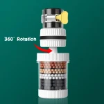 New 360° Rotation Water Faucet Filter Household Kitchen Faucet Mini Tap Water Clean Purifier Carbon Filter Filtration Cartridge - Image 10
