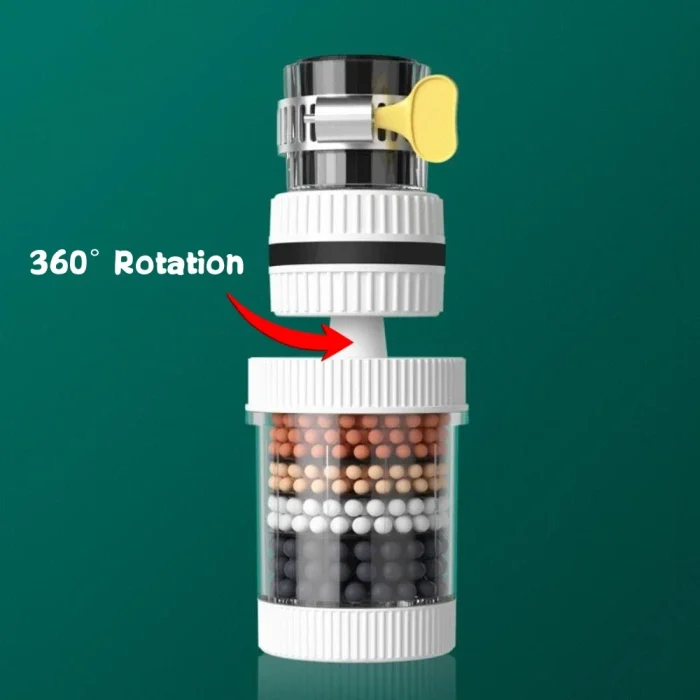 New 360° Rotation Water Faucet Filter Household Kitchen Faucet Mini Tap Water Clean Purifier Carbon Filter Filtration Cartridge - Image 10
