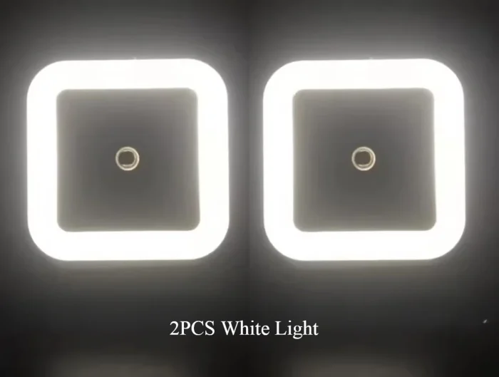 1-4pcs LED Wireless Sensor Night Light – Mini Square Automatic Light with EU/US Plug - Image 8
