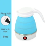 0.6L Mini Folding Kettle Portable Water Heater electric kettle household water heater silicone compression Easy To Travel - Image 7