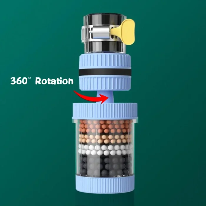 New 360° Rotation Water Faucet Filter Household Kitchen Faucet Mini Tap Water Clean Purifier Carbon Filter Filtration Cartridge - Image 7