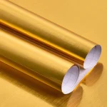 Gold Self Adhesive Wallpaper Metal Look Kitchen Oil Waterproof Contact Paper Peel and Stick DIY Decor Shelf Liner Sticker  1-10M - Image 12