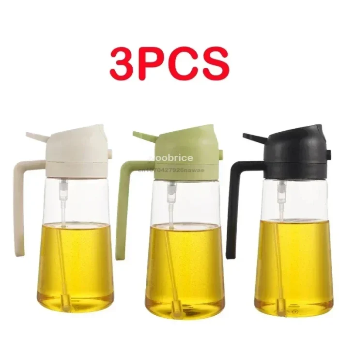2 In1 Oil Spray Bottle Plastic Kitchen Barbecue Cooking Olive Oil Dispenser Oil Jar Baking Vinegar Soy Sauce Spray Container - Image 9