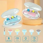 Manicure Suit Portable Grinder Electric Anti-scratch Six-in-one Multi-head Baby Nail Children Anti-meat Nail Clipping - Image 4