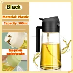 2 In1 Oil Spray Bottle Plastic Kitchen Barbecue Cooking Olive Oil Dispenser Oil Jar Baking Vinegar Soy Sauce Spray Container - Image 12