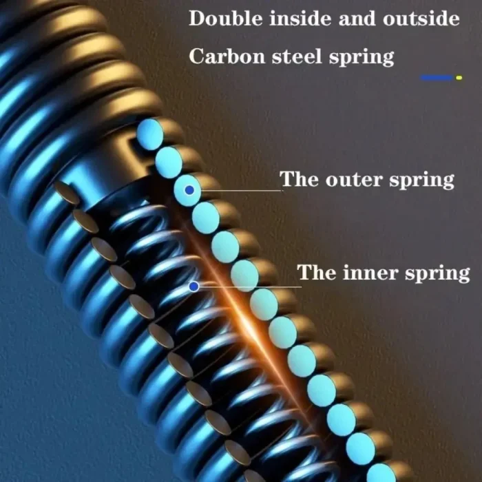 10-60kg Spring Arm Strength Device Adjustable Muscle Training Arm Trainer Foldable Spring Bar Resistance Bend Bar Chest Workout - Image 3