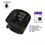 1 Set Blood Pressure Monitor Digital One Button Automatic Wrist Voice Tonometers For Home Use