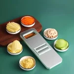 Slicer Stainless Steel Vegetable Slicer with 3 Blades Julienne Slicer Cutter for Potato Carrot - Image 3