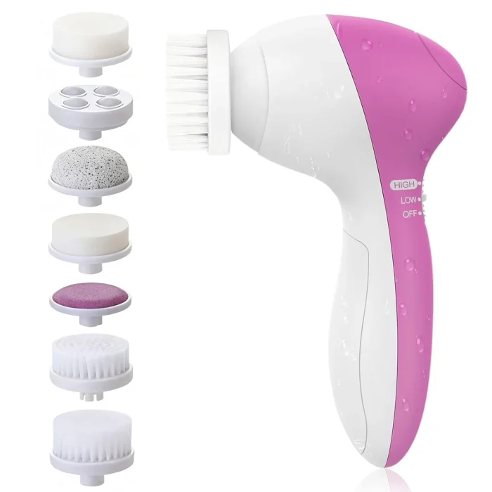 Electric 5-in-1 Facial Cleansing Brush, Multi-functional Rotating Massage Pore Cleansing Beauty Device Pore Cleaner - Image 9
