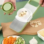 Slicer Stainless Steel Vegetable Slicer with 3 Blades Julienne Slicer Cutter for Potato Carrot - Image 2
